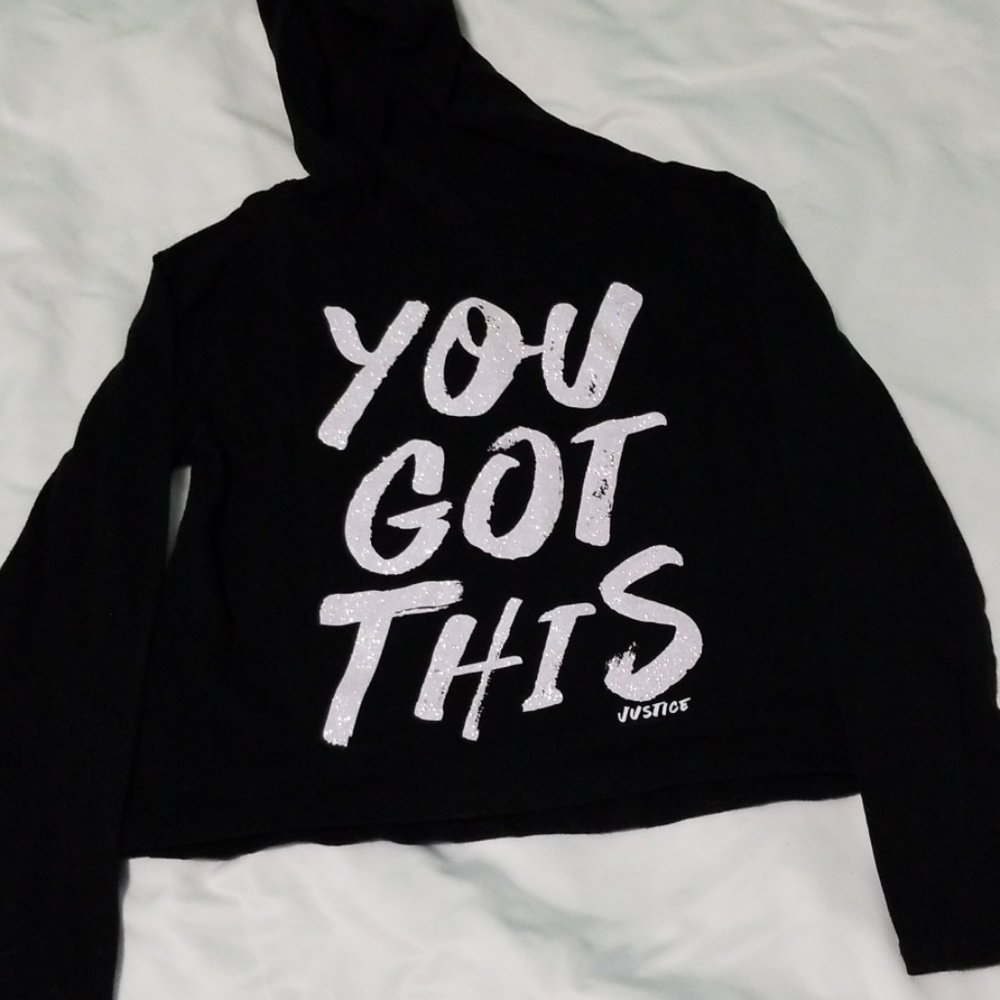 Hooded tee shirt girls